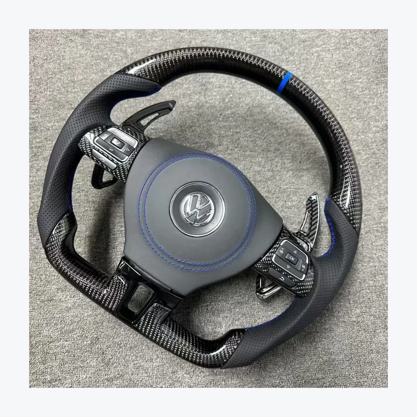Volkswagen Golf Forged Carbon Steering Wheel | WELTHEIM Volkswagen Golf Forged Carbon Steering Wheel — Custom Steering Wheel