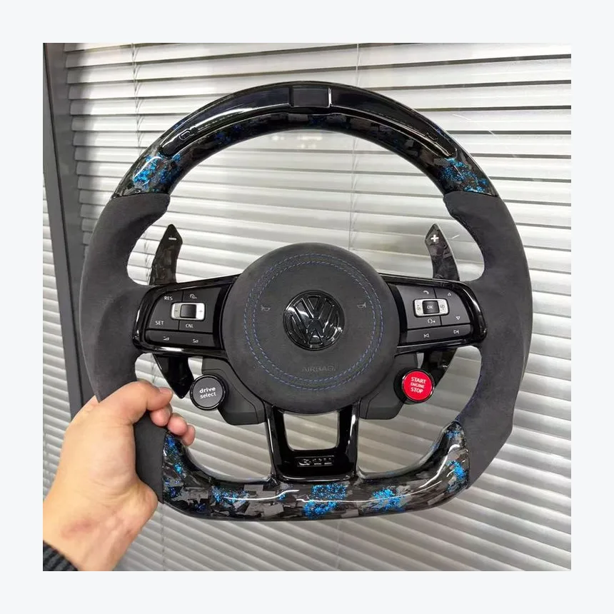 Volkswagen Forged Carbon Steering Wheel | WELTHEIM Volkswagen Forged Carbon Steering Wheel — Custom Steering Wheel