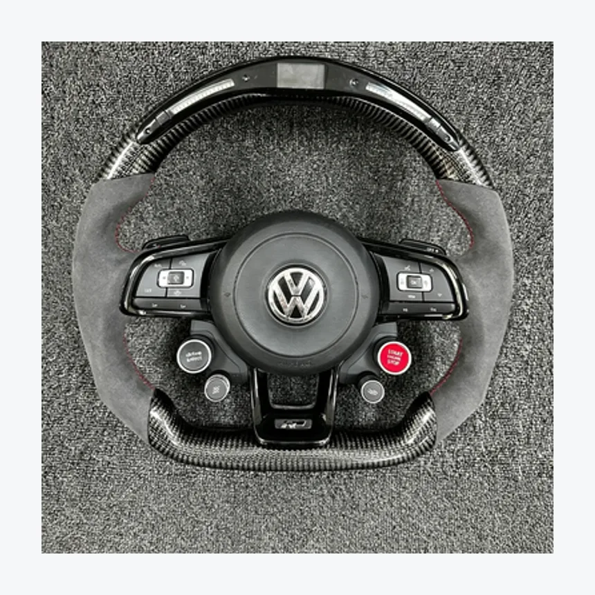 Volkswagen Golf LED Carbon Fiber Wheel — Custom Steering Wheel