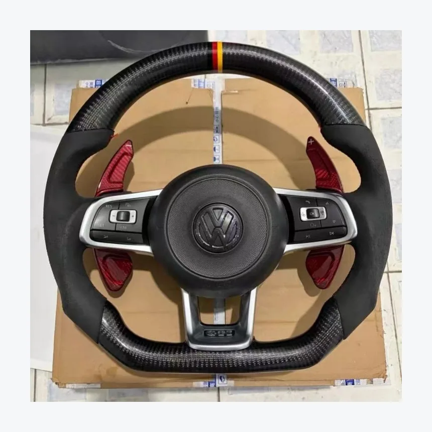 Volkswagen Carbon Fiber Steering Wheel — Custom Steering Wheel